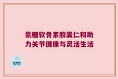 氨糖软骨素胶囊仁和助力关节健康与灵活生活