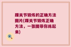 踝关节锻炼的正确方法图片(踝关节锻炼正确方法，一张图带你练起来)