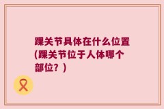 踝关节具体在什么位置(踝关节位于人体哪个部位？)