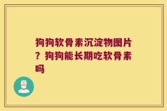 狗狗软骨素沉淀物图片？狗狗能长期吃软骨素吗