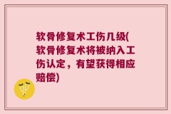 软骨修复术工伤几级(软骨修复术将被纳入工伤认定，有望获得相应赔偿)