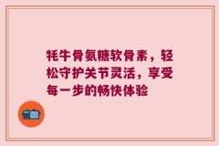 牦牛骨氨糖软骨素，轻松守护关节灵活，享受每一步的畅快体验