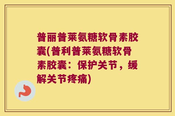 普丽普莱氨糖软骨素胶囊(普利普莱氨糖软骨素胶囊：保护关节，缓解关节)