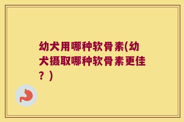 幼犬用哪种软骨素(幼犬摄取哪种软骨素更佳?) 幼犬用哪种软骨素(幼犬摄取哪种软骨素更佳?)