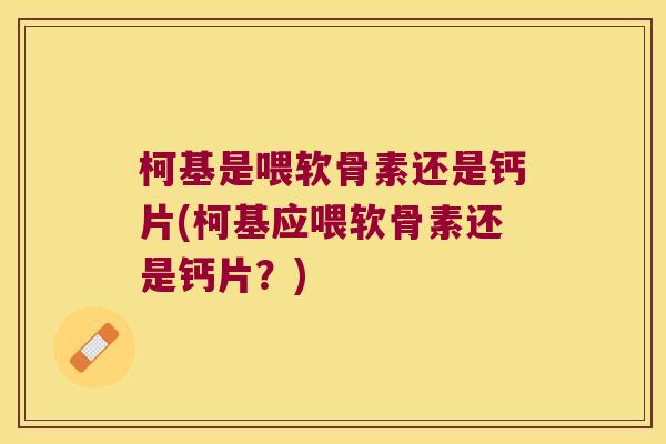 柯基是喂软骨素还是钙片(柯基应喂软骨素还是钙片?) 柯基是喂软骨素还是钙片(柯基应喂软骨素还是钙片?)