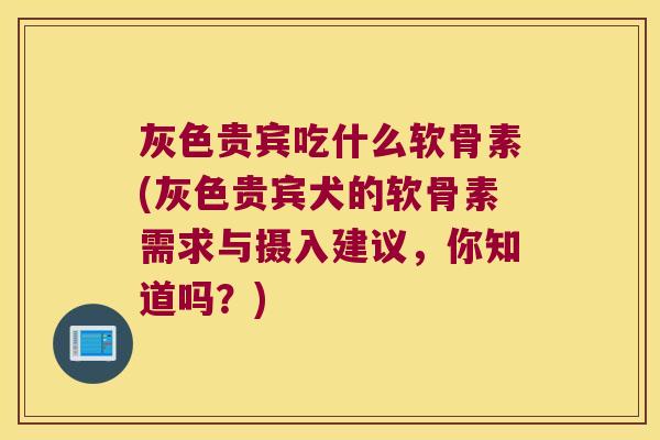 灰色贵宾吃什么软骨素(灰色贵宾犬的软骨素需求与摄入建议,你知道吗?) 灰色贵宾吃什么软骨素(灰色贵宾犬的软骨素需求与摄入建议,你知道吗?)