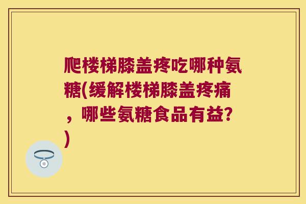 爬楼梯膝盖疼吃哪种氨糖(缓解楼梯膝盖，哪些氨糖食品有益？)