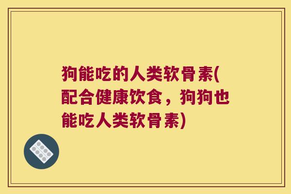 狗能吃的人类软骨素(配合健康饮食,狗狗也能吃人类软骨素) 狗能吃的人类软骨素(配合健康饮食,狗狗也能吃人类软骨素)