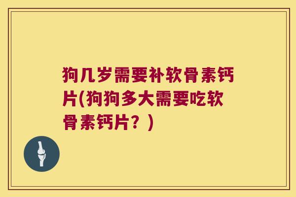 狗几岁需要补软骨素钙片(狗狗多大需要吃软骨素钙片?) 狗几岁需要补软骨素钙片(狗狗多大需要吃软骨素钙片?)