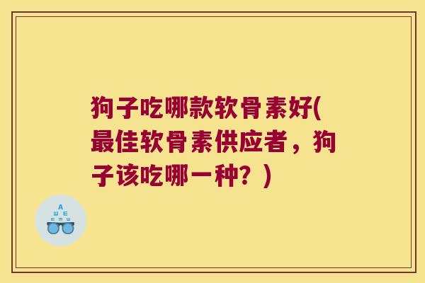 狗子吃哪款软骨素好(佳软骨素供应者，狗子该吃哪一种？)