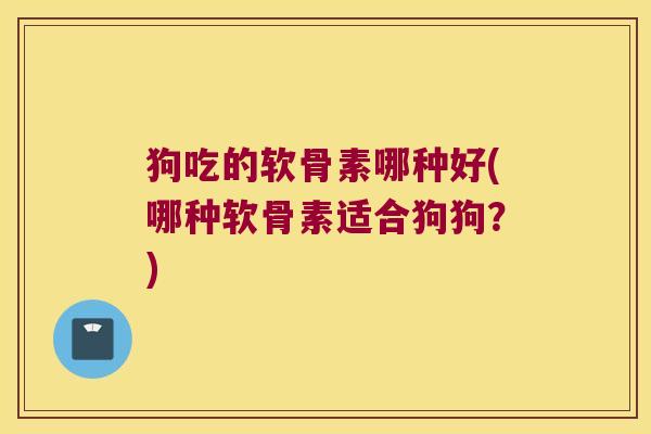 狗吃的软骨素哪种好(哪种软骨素适合狗狗？)