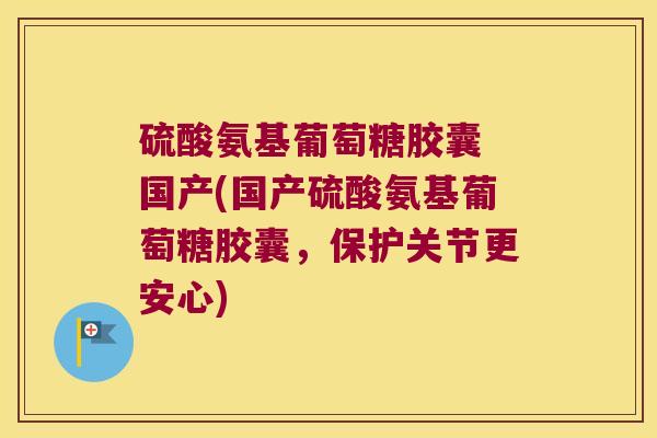 硫酸氨基葡萄糖胶囊 国产(国产硫酸氨基葡萄糖胶囊,保护关节更安心) 硫酸氨基葡萄糖胶囊 国产(国产硫酸氨基葡萄糖胶囊,保护关节更安心)