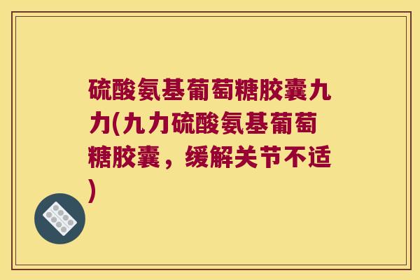 硫酸氨基葡萄糖胶囊九力(九力硫酸氨基葡萄糖胶囊,缓解关节不适) 硫酸氨基葡萄糖胶囊九力(九力硫酸氨基葡萄糖胶囊,缓解关节不适)