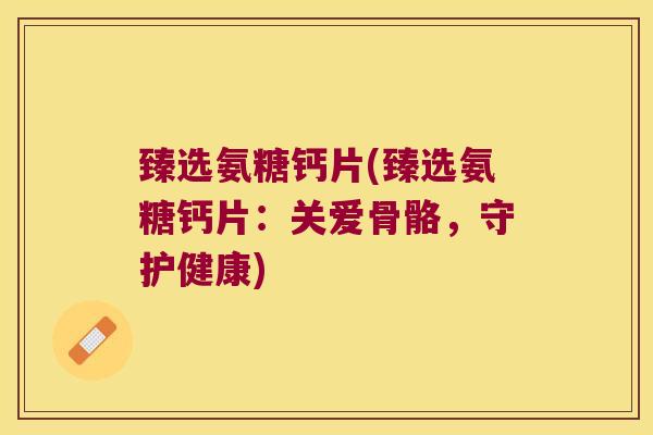 臻选氨糖钙片(臻选氨糖钙片：关爱骨骼，守护健康)