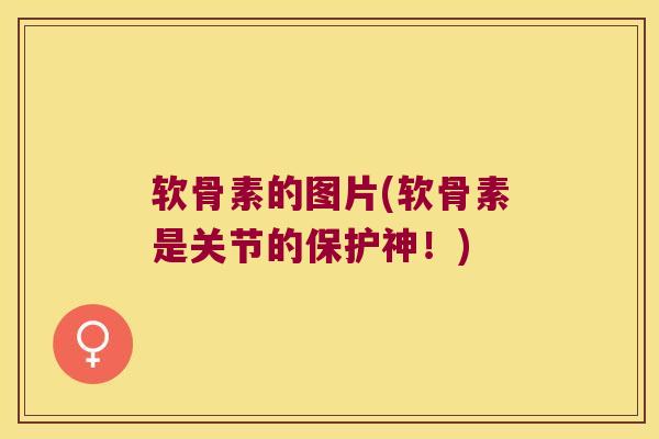 软骨素的图片(软骨素是关节的保护神!) 软骨素的图片(软骨素是关节的保护神!)