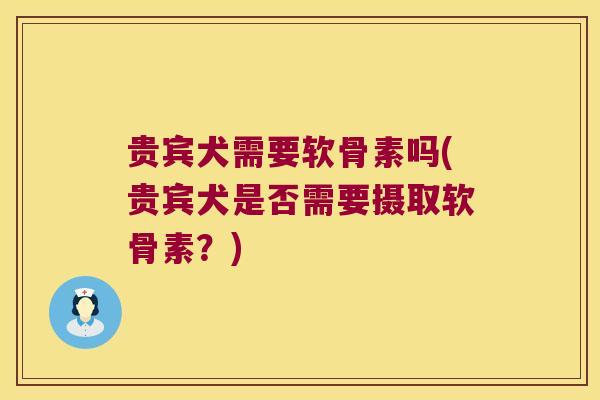 贵宾犬需要软骨素吗(贵宾犬是否需要摄取软骨素？)