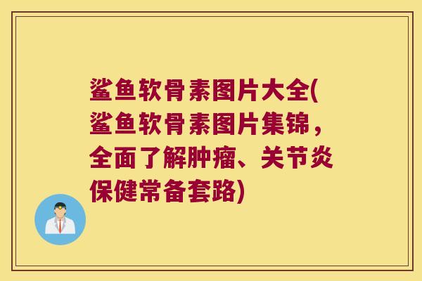 鲨鱼软骨素图片大全(鲨鱼软骨素图片集锦，全面了解、保健常备套路)