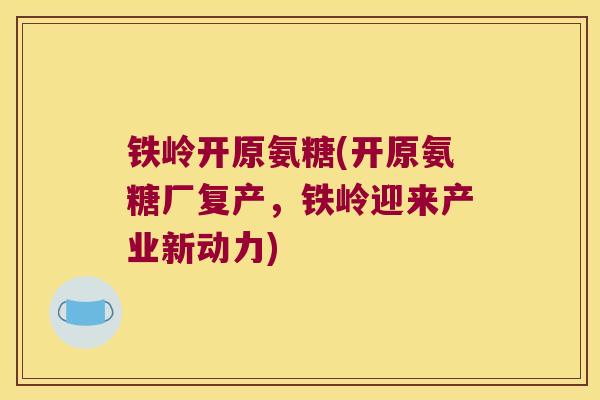 铁岭开原氨糖(开原氨糖厂复产，铁岭迎来产业新动力)