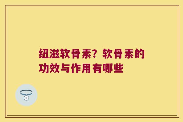 纽滋软骨素？软骨素的功效与作用有哪些