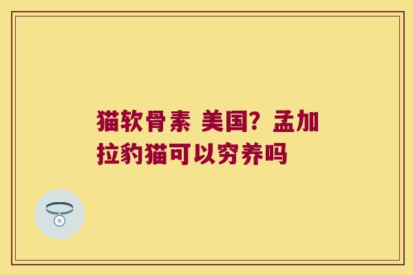 猫软骨素 美国?孟加拉豹猫可以穷养吗 猫软骨素 美国?孟加拉豹猫可以穷养吗