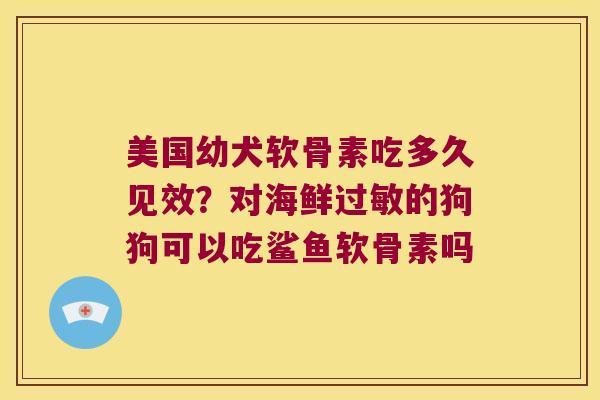 美国幼犬软骨素吃多久见效?对海鲜的狗狗可以吃鲨鱼软骨素吗 美国幼犬软骨素吃多久见效?对海鲜的狗狗可以吃鲨鱼软骨素吗
