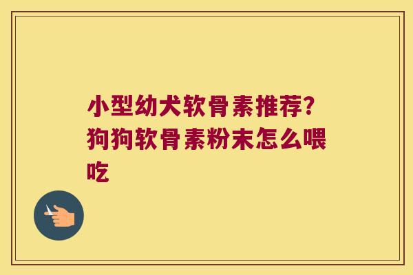 小型幼犬软骨素推荐?狗狗软骨素粉末怎么喂吃 小型幼犬软骨素推荐?狗狗软骨素粉末怎么喂吃