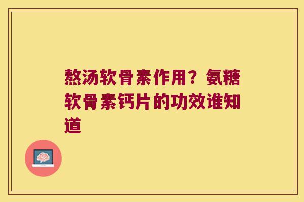 熬汤软骨素作用?氨糖软骨素钙片的功效谁知道 熬汤软骨素作用?氨糖软骨素钙片的功效谁知道