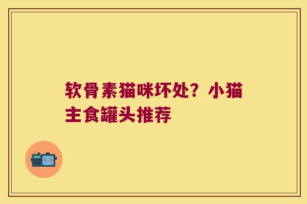 软骨素猫咪坏处?小猫主食罐头推荐 软骨素猫咪坏处?小猫主食罐头推荐