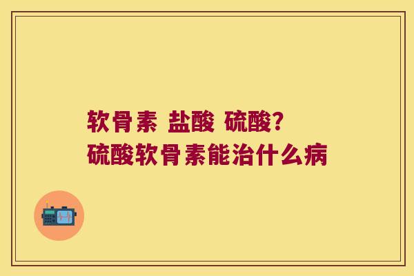 软骨素 盐酸 硫酸?硫酸软骨素能什么 软骨素 盐酸 硫酸?硫酸软骨素能什么