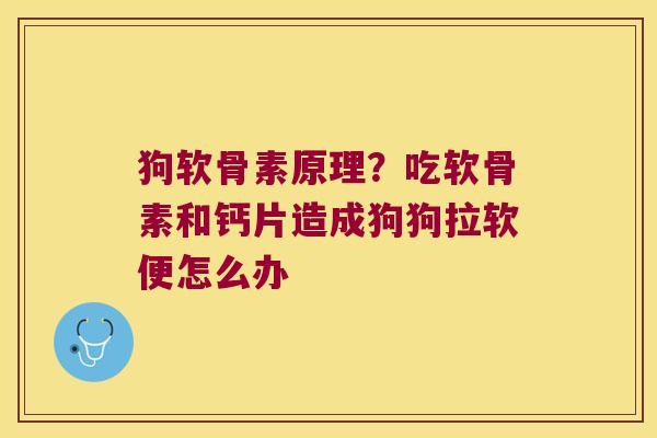 狗软骨素原理?吃软骨素和钙片造成狗狗拉软便怎么办 狗软骨素原理?吃软骨素和钙片造成狗狗拉软便怎么办