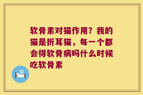 软骨素对猫作用？我的猫是折耳猫，每一个都会得软骨吗什么时候吃软骨素