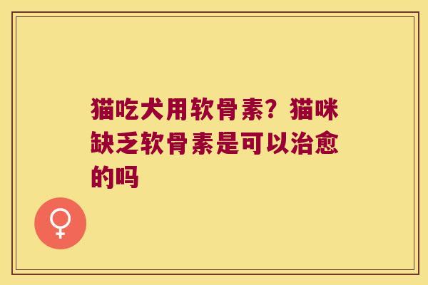 猫吃犬用软骨素?猫咪缺乏软骨素是可以愈的吗 猫吃犬用软骨素?猫咪缺乏软骨素是可以愈的吗