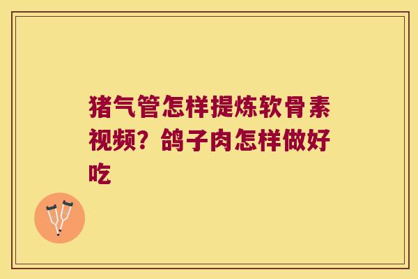 猪气管怎样提炼软骨素视频？鸽子肉怎样做好吃