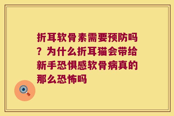 折耳软骨素需要吗?为什么折耳猫会带给新手恐惧感软骨真的那么恐怖吗 折耳软骨素需要吗?为什么折耳猫会带给新手恐惧感软骨真的那么恐怖吗