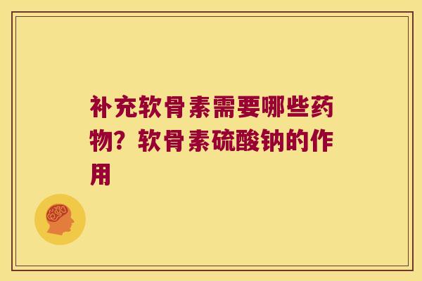 补充软骨素需要哪些?软骨素硫酸钠的作用 补充软骨素需要哪些?软骨素硫酸钠的作用