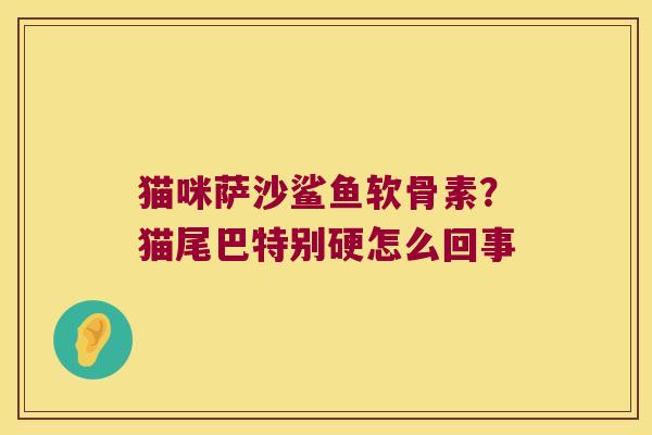 猫咪萨沙鲨鱼软骨素?猫尾巴特别硬怎么回事 猫咪萨沙鲨鱼软骨素?猫尾巴特别硬怎么回事