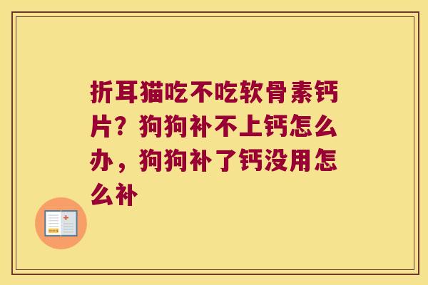 折耳猫吃不吃软骨素钙片?狗狗补不上钙怎么办,狗狗补了钙没用怎么补 折耳猫吃不吃软骨素钙片?狗狗补不上钙怎么办,狗狗补了钙没用怎么补
