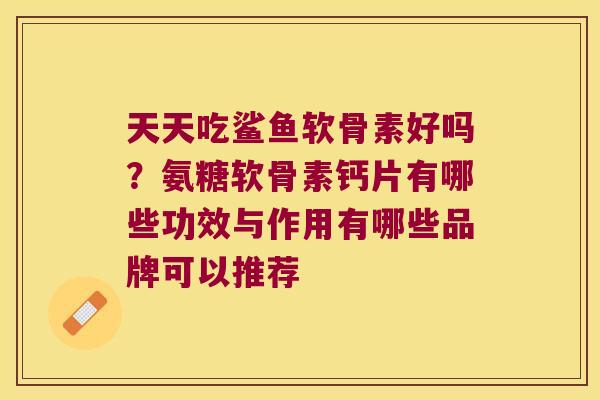 天天吃鲨鱼软骨素好吗?氨糖软骨素钙片有哪些功效与作用有哪些品牌可以推荐 天天吃鲨鱼软骨素好吗?氨糖软骨素钙片有哪些功效与作用有哪些品牌可以推荐