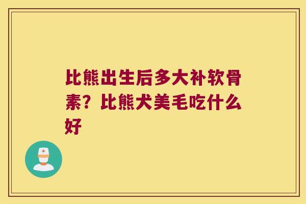 比熊出生后多大补软骨素?比熊犬美毛吃什么好 比熊出生后多大补软骨素?比熊犬美毛吃什么好