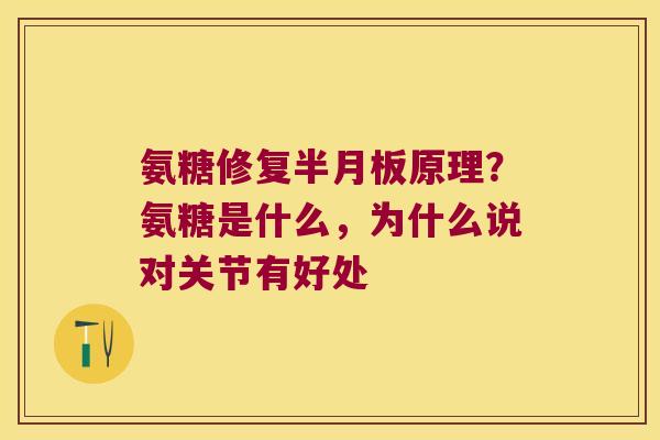 氨糖修复原理？氨糖是什么，为什么说对关节有好处