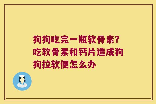 狗狗吃完一瓶软骨素?吃软骨素和钙片造成狗狗拉软便怎么办 狗狗吃完一瓶软骨素?吃软骨素和钙片造成狗狗拉软便怎么办