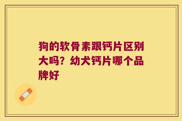 狗的软骨素跟钙片区别大吗？幼犬钙片哪个品牌好