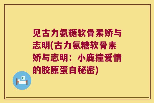 见古力氨糖软骨素娇与志明(古力氨糖软骨素娇与志明:小鹿撞爱情的胶原蛋白秘密) 见古力氨糖软骨素娇与志明(古力氨糖软骨素娇与志明:小鹿撞爱情的胶原蛋白秘密)