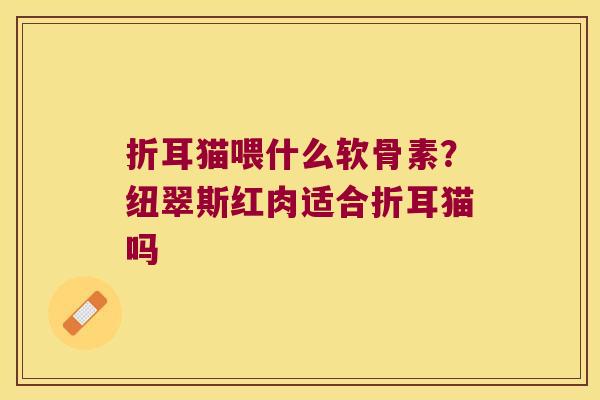 折耳猫喂什么软骨素？纽翠斯红肉适合折耳猫吗