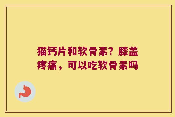 猫钙片和软骨素？膝盖，可以吃软骨素吗