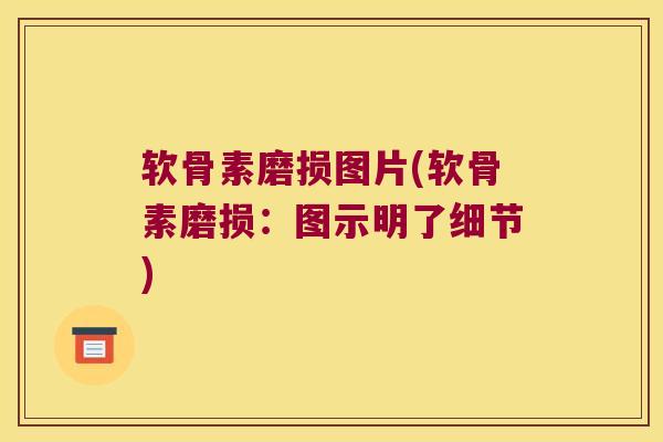 软骨素磨损图片(软骨素磨损：图示明了细节)