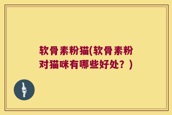 软骨素粉猫(软骨素粉对猫咪有哪些好处？)