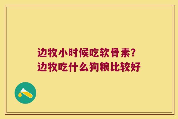 边牧小时候吃软骨素?边牧吃什么狗粮比较好 边牧小时候吃软骨素?边牧吃什么狗粮比较好