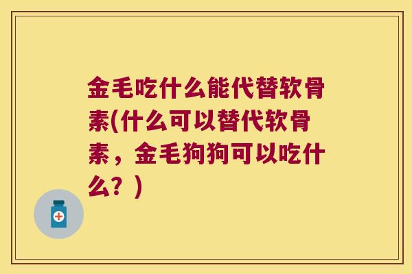 金毛吃什么能代替软骨素(什么可以替代软骨素，金毛狗狗可以吃什么？)