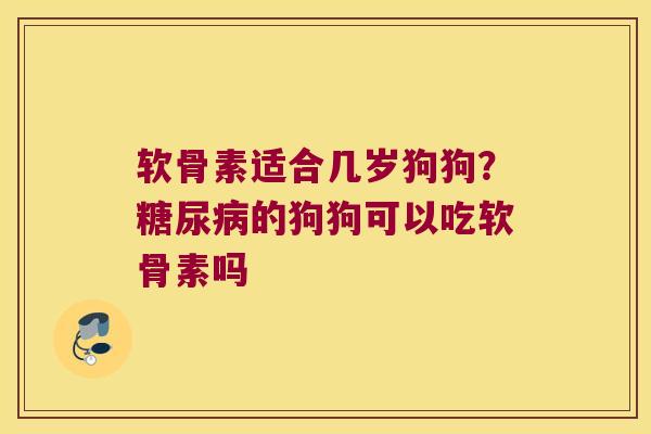 软骨素适合几岁狗狗?的狗狗可以吃软骨素吗 软骨素适合几岁狗狗?的狗狗可以吃软骨素吗